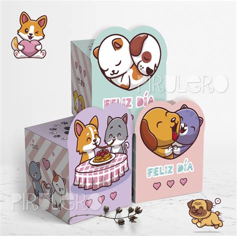 Kit Imprimible Perros Y Gatos San Valent N