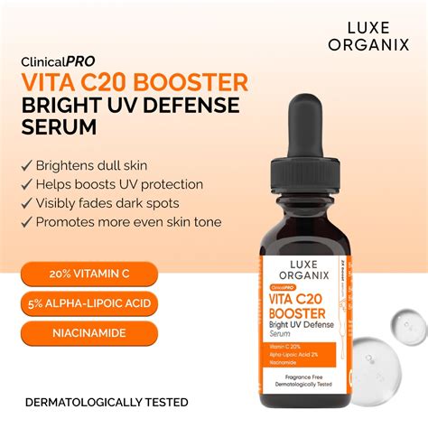 Luxe Organix Clinical Pro Vita C20 Booster Serum 30ml Watsons