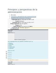 Respuesta Examen Semana Docx Principios Y Perspectivas De La