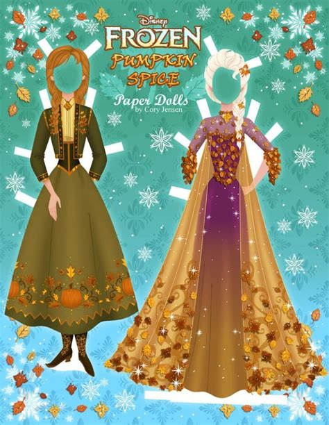 Disneys Frozen Printable Paper Dolls SKGaleana In 2020 Frozen