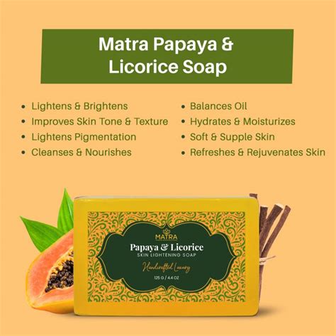 Matra Papaya And Licorice Skin Lightening Handmade Soap With Aloe Vera