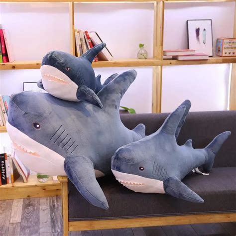 140cm Giant Big Funny Soft Bite Shark Plush Toy Stuffed Cute Animal