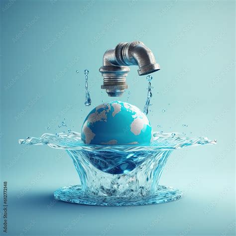 Stockillustratie World Water Day Concept Every Drop Matters