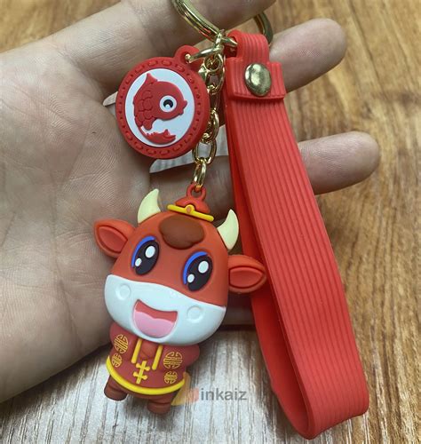 High Quality Custom Cartoon Animal Soft Rubber Keychain Free Design