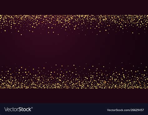 Gold confetti luxury sparkling scattered Vector Image