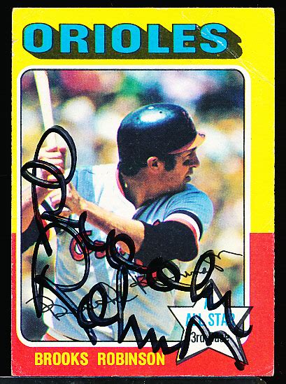 Lot Detail Autographed Topps Bsbl Brooks Robinson Orioles