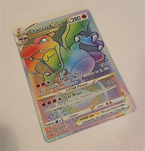 Mavin Charizard V Star Pok Mon Card Secret Rainbow Rare