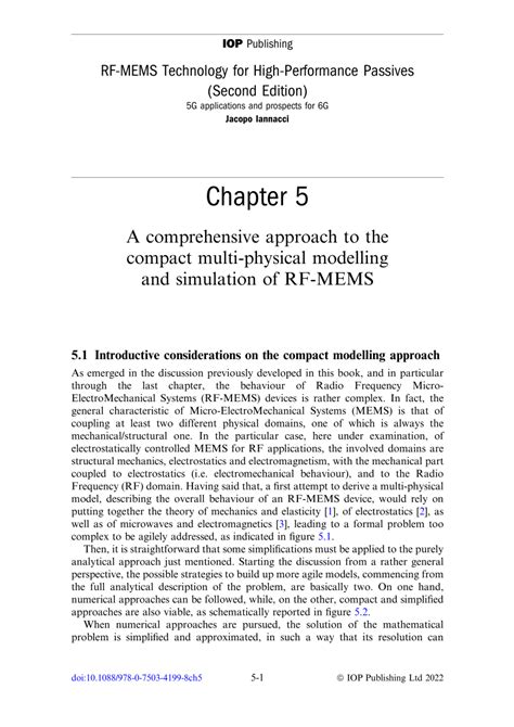 PDF A Comprehensive Approach To The Compact Multi Physical Modelling