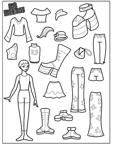 Fab Fashions 2 Coloring Page