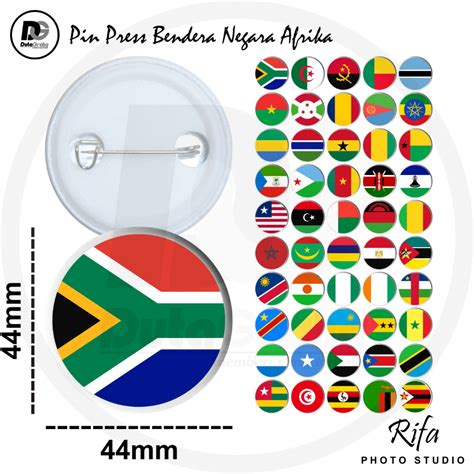 Jual Pin Press Bendera Negara Afrika Pin Button Bros Afrika Country