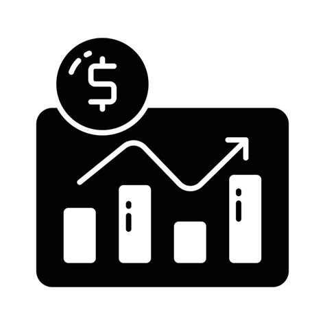 Dollar With Diagram Denoting Concept Icon Of Financial Chart Business