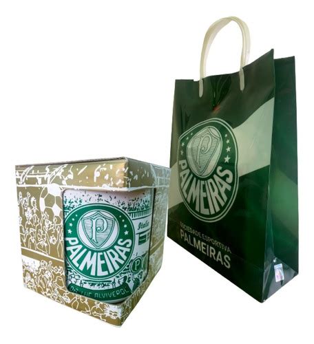 Kit Caneca Estadio 350ml Sacola Do Palmeiras Para Presente MercadoLivre