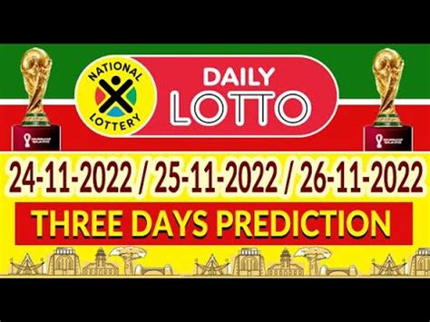 Sa Daily Lotto Prediction I I Sa Daily