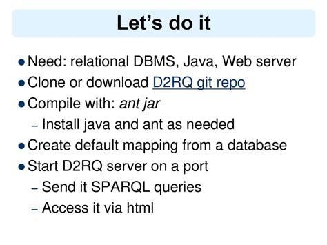 Rdf And Rdb 2 D2rq Ppt Download