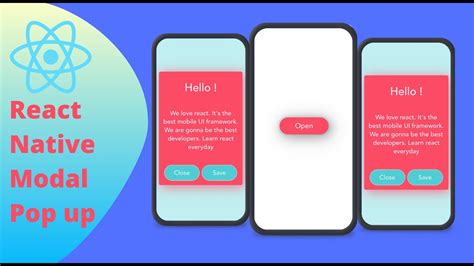 React Native Modal Animation Popup Example With Overlay Blurry