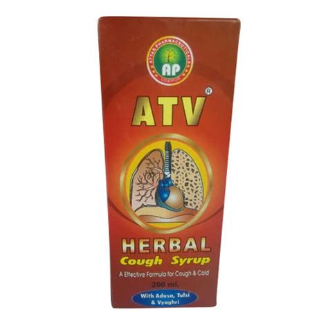 Atv Herbal Cough Syrup Age Group Suitable For All At Best Price In