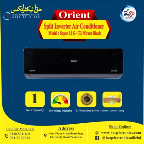 Orient Split Ac Ton Super Ecomfort Mirror Black Dc Inverter Haq