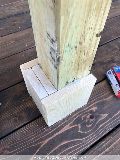 How To Wrap Front Porch Posts Turn Skimpy Front Porch Posts Into