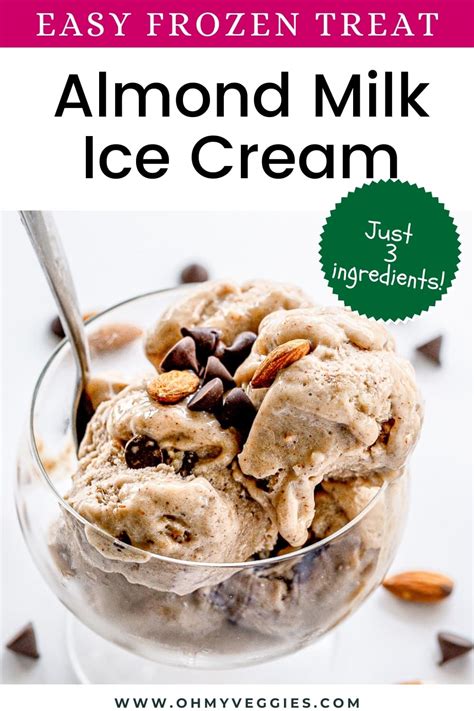 Almond Milk Ice Cream | Less Meat More Veg