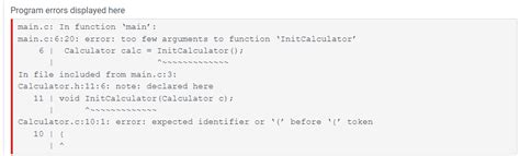 Solved Given Main Create The Calculator Struct That Chegg