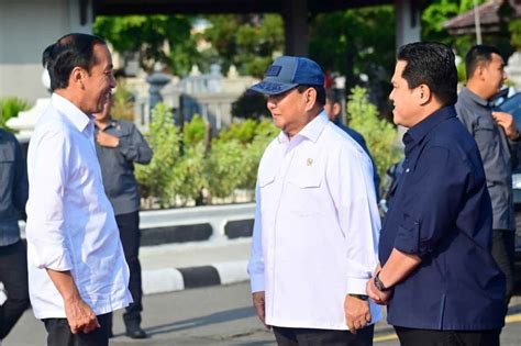 Kunjungan Kerja Didampingi Prabowo Dan Erick Thohir Jokowi Ini Bukan