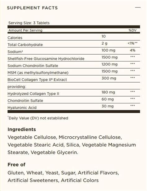 Solgar Glucosamine Hyaluronic Acid Chondroitin Msm Tablets