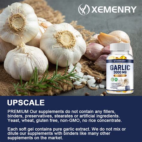 Odorless Garlic Capsules Mg Maximum Strength Heart Health Immune