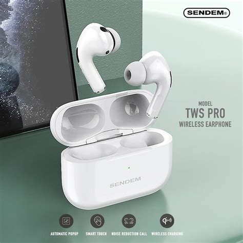 หูฟังบลูทูธ Sendem Tws Pro Wireless Bluetooth 50 Earphone ประกันศูนย์ 1 ปี ขายสินค้าไอที