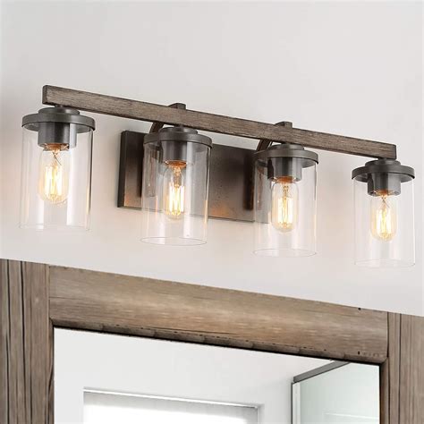 Bathroom Light Fixtures Wood Semis Online