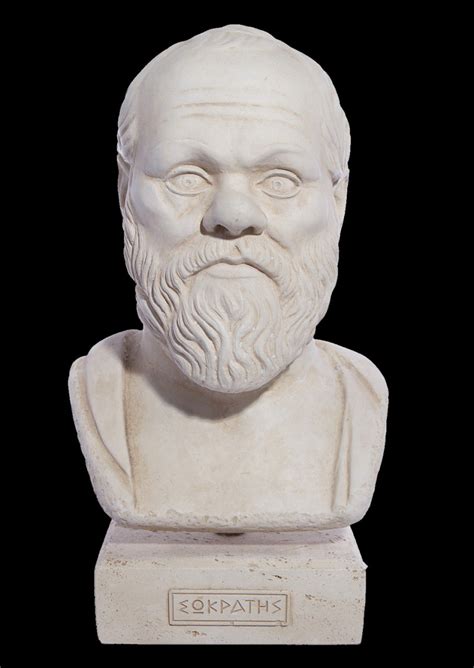 Socrates greek plaster bust statue