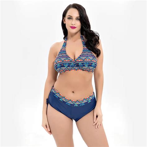 Plus Size Sexy Bikini Set Swimwear Women Swimsuit Push Up Womens Bikini