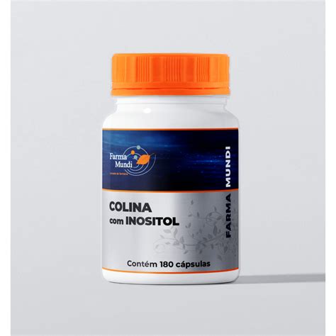 Colina 500mg Inositol 500mg Suplmento P Memória 180 Cáps Shopee