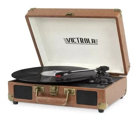 Tocadiscos Vintage Victrola Portatil Bluetooth Vsc Bt Brw Color Caf