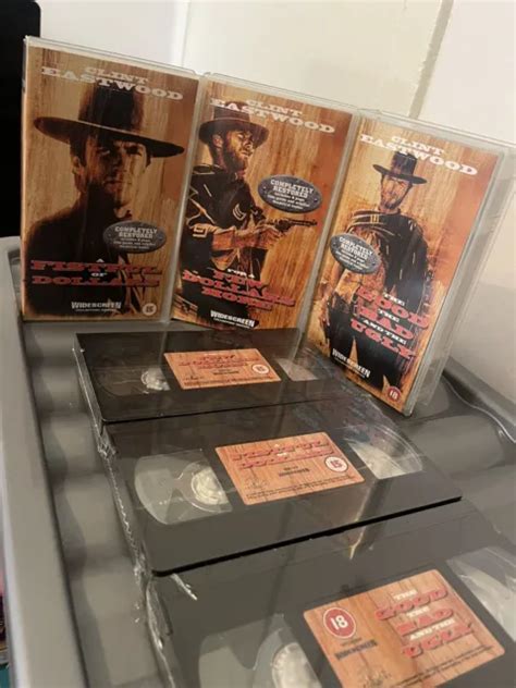 3 CLINT EASTWOOD NEW SEALED VHS Video Cassettes Classic Movies 29