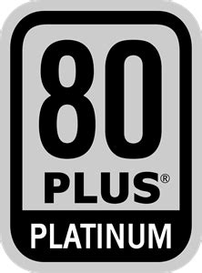 Power Supply 80 PLUS Platinum Certification Logo PNG Vector (AI) Free Download