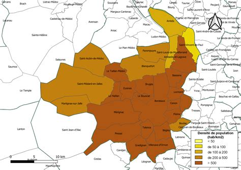 Carte De Bordeaux M Tropole