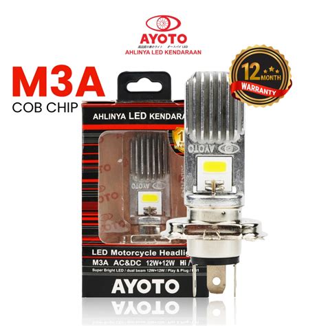 Jual Lampu Motor Depan Headlamp Led H Ayoto Ac Dc M A Shopee Indonesia