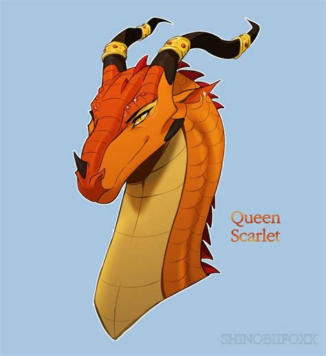 Queen Scarlet By Shinobiifoxx On Deviantart Wings Of Fire Dragons