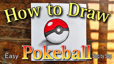 How To Draw Pokeball How To Draw Pokemon Ball Easy Step By Step