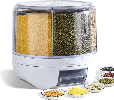 Amazon Slow Slog Grain Dispenser 360 Rotating Storage Container