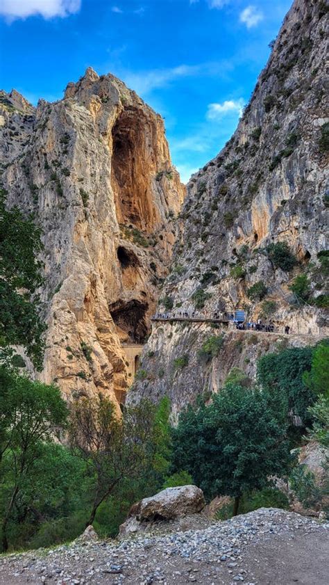 El Caminito Del Rey The Kings Little Path Malaga Spain Stock Image