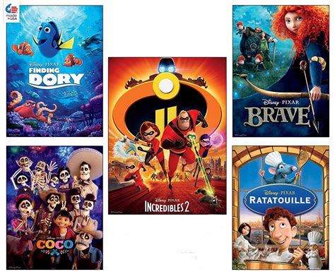 Ceaco Disney 5 In 1 Disneypixar 5 In 1 Multipack Jigsaw Puzzle