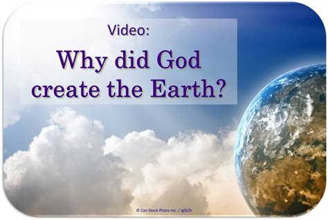 Video Why Did God Create The Earth El Proposito De Dios Preguntas