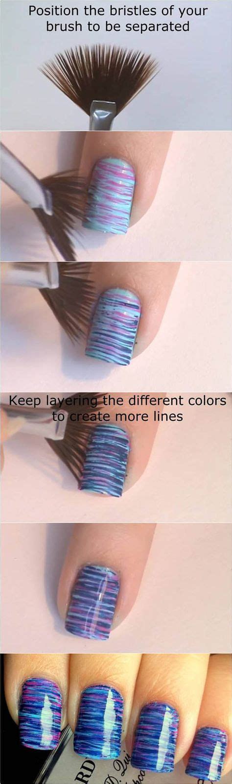 35 Cool Manicure Hacks The Goddess Nails Striped Nails Trendy Nail Art