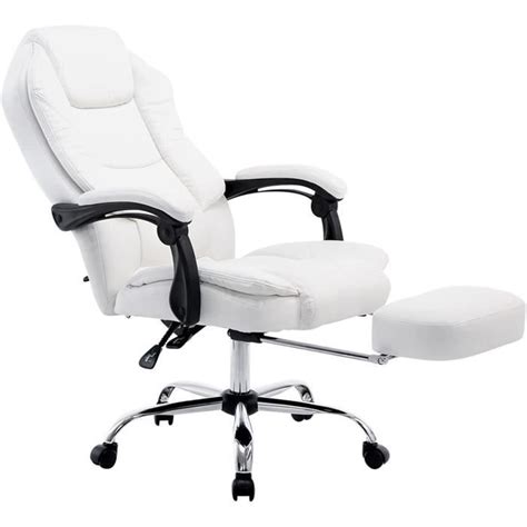 Fauteuil De Bureau Ergonomique Castle En Similicuir I Cha Pivotante Et