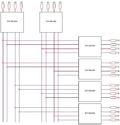 4 16 Decoder Circuit Diagram