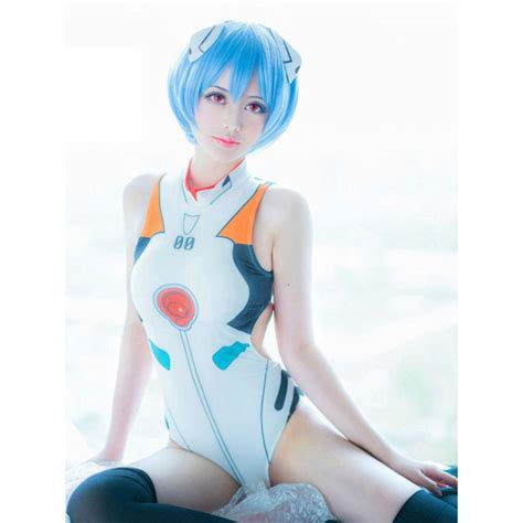 Neon Genesis Evangelion Ayanami Rei Bikini Swimsuit Costume White