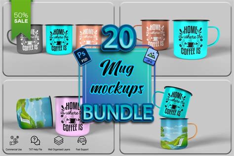 Mug Mockup Bundle Fully Editable Coffee Mug Mockup Bundle