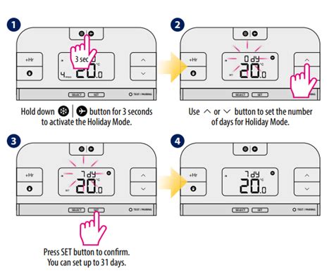 Salus Rt510tx Programmable Thermostat Quick Guide Thermostat Guide