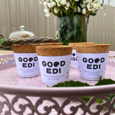 Edible Coffee Cups Made Of Oats And Grains By Good Edi